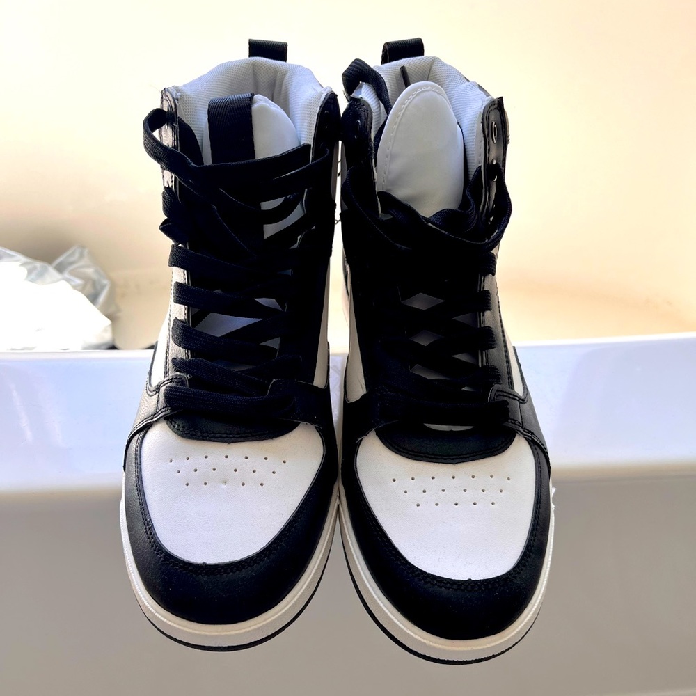H&M Black & White High Tops. Size 10.5. Brand New.